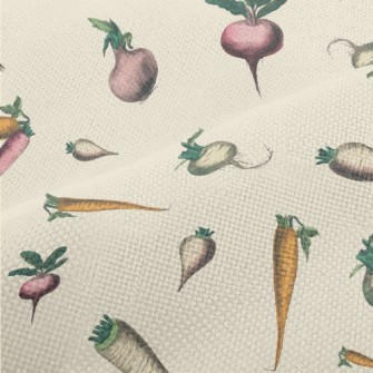 Realistic Hand Drawn Vegetable Performance Linen