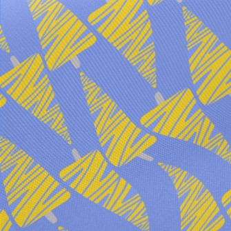 Abstract Yellow Christmas Tree Twill