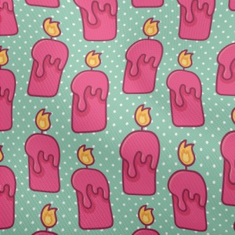 Cartoon Pink Candle Dobby