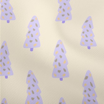 Hand Drawn Purple Christmas Tr Dobby