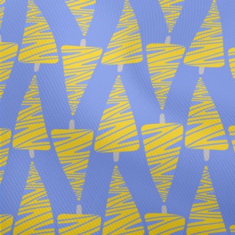 Abstract Yellow Christmas Tree Dobby