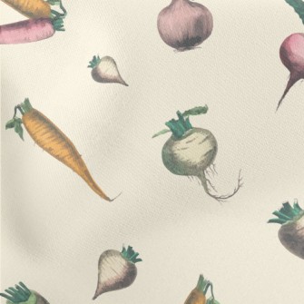 Realistic Hand Drawn Vegetable Stretch Ponte