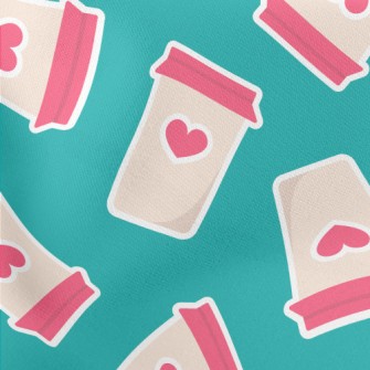 Love Hot Drink Cup Stretch Ponte