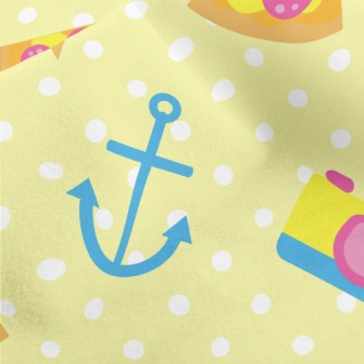 Happy Beach Activities Micro Fleece