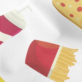 Classic American Fast Food Micro Fleece