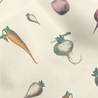 Realistic Hand Drawn Vegetable Micro Fleece