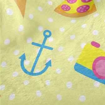 Happy Beach Activities Minky