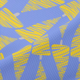 Abstract Yellow Christmas Tree Piqué