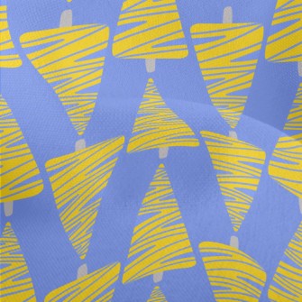 Abstract Yellow Christmas Tree Lightweight Performance Linen