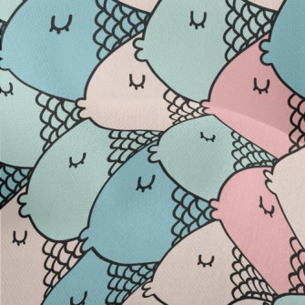 Funny Cartoon Fish Head Lightweight Performance Linen