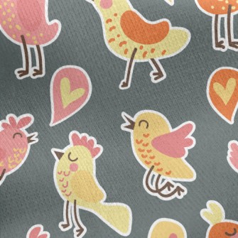 Cute Confession Bird Jersey Backed Fleece