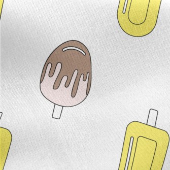 Fruit Cartoon Popsicle Jersey Backed Fleece