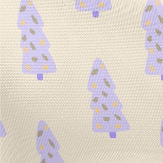 Hand Drawn Purple Christmas Tr Pongee