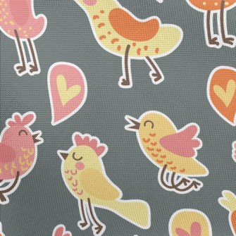Cute Confession Bird Pongee