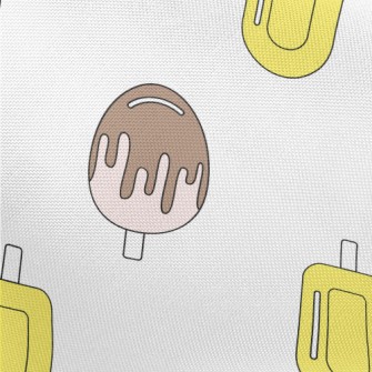 Fruit Cartoon Popsicle Pongee