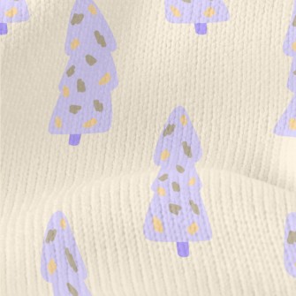 Hand Drawn Purple Christmas Tr Stretch Jersey