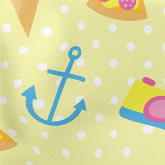 Happy Beach Activities Lightweight Cotton Poplin