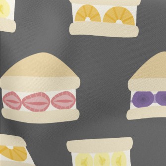 Cute Fruit Sandwich Lightweight Cotton Poplin