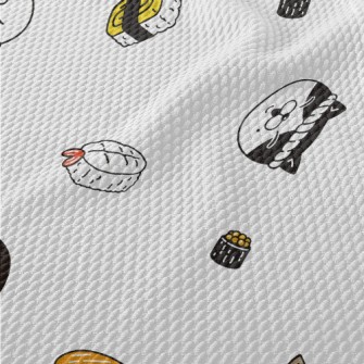 Cat Sushi Chef Birdseye Piqué