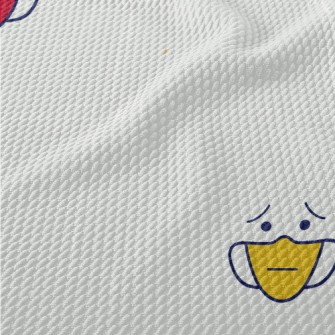 Simple Colorful Mask Birdseye Piqué