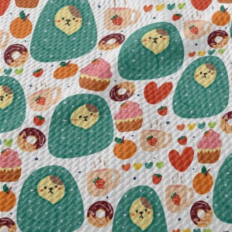 Cold-fearing Cats And Desserts Birdseye Piqué