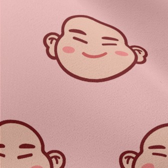 Cartoon Chinese Laughing Buddh Chiffon