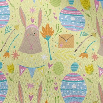 Playful Hand Drawn Easter Chiffon