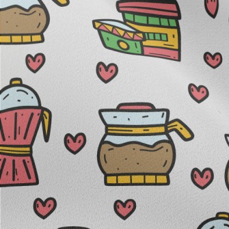 Cartoon Coffee Set Chiffon