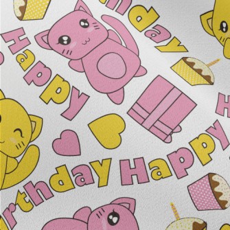 Happy Birthday Kitten Chiffon