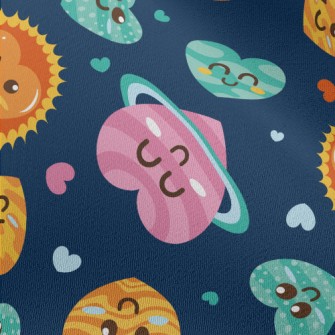 Cartoon Love Universe Chiffon