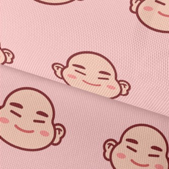 Cartoon Chinese Laughing Buddh Waterproof Oxford