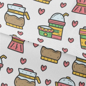 Cartoon Coffee Set Waterproof Oxford