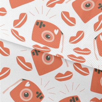 Retro Camera With Red Lips Waterproof Oxford