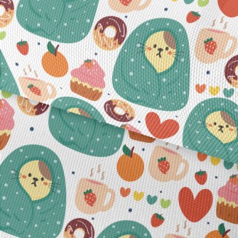 Cold-fearing Cats And Desserts Waterproof Oxford