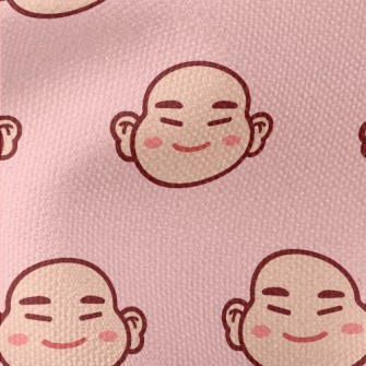 Cartoon Chinese Laughing Buddh Waterproof Canvas