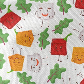 Vegetable Theme Patch Waterproof Canvas