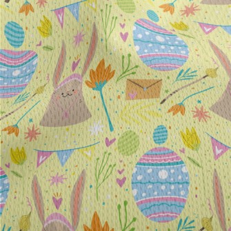 Playful Hand Drawn Easter Athletic Mesh Flat Back