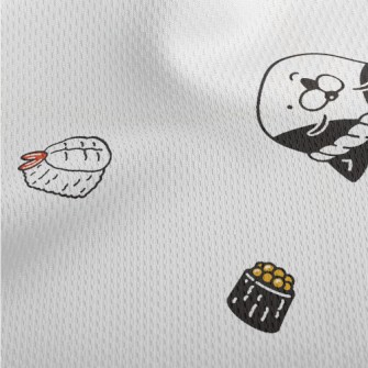 Cat Sushi Chef Athletic Mesh Flat Back