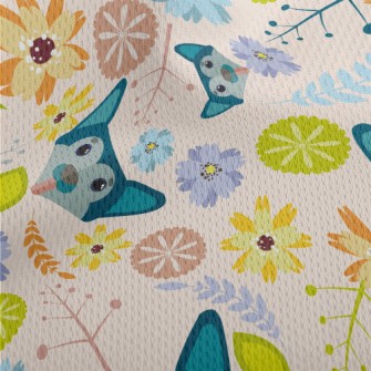 Puppy And Flowers Athletic Mesh Flat Back