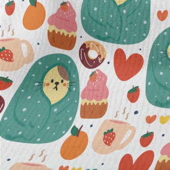 Cold-fearing Cats And Desserts Terry