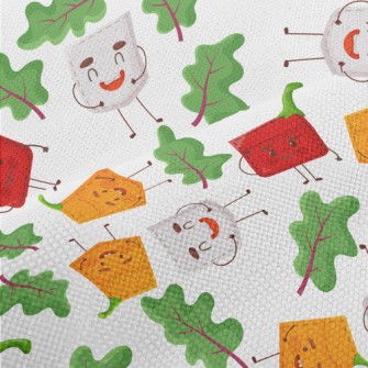 Vegetable Theme Patch Performance Linen