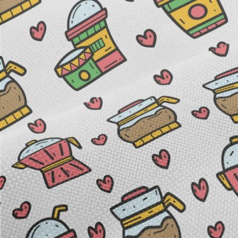 Cartoon Coffee Set Performance Linen