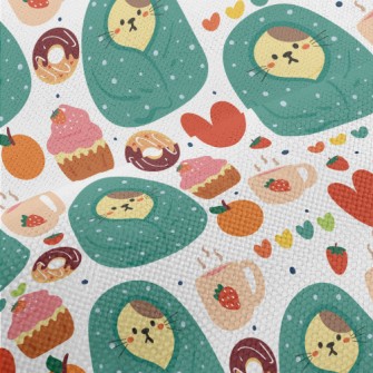 Cold-fearing Cats And Desserts Performance Linen