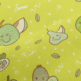 Summer Green Fruits Performance Linen
