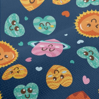 Cartoon Love Universe Performance Linen