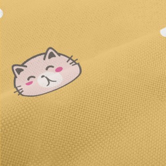 Cute Smiling Cat Performance Linen
