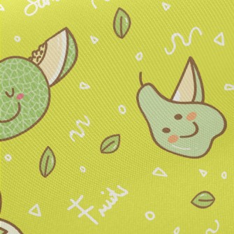 Summer Green Fruits Twill