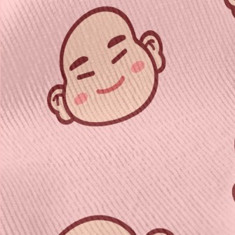 Cartoon Chinese Laughing Buddh Standard Corduroy