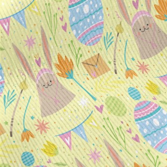 Playful Hand Drawn Easter Standard Corduroy