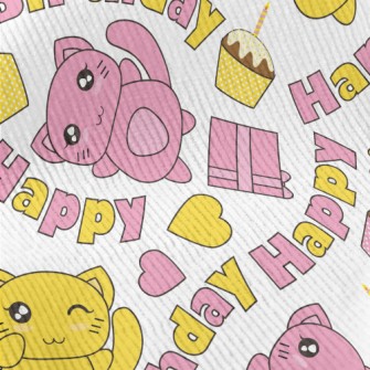 Happy Birthday Kitten Standard Corduroy